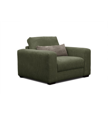Fauteuil en velours côtelé OLI, olive