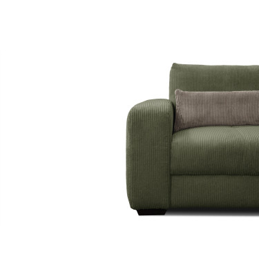 Fauteuil en velours côtelé OLI, olive