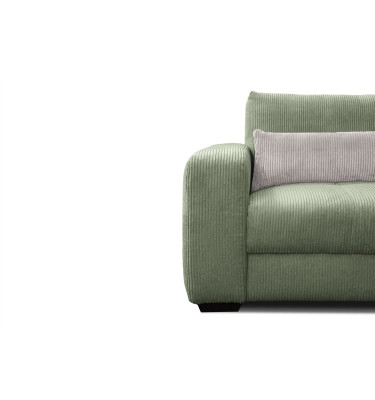 Fauteuil en velours côtelé OLI, sauge