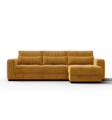 Canapé d’angle 4 places droit OLI, safran