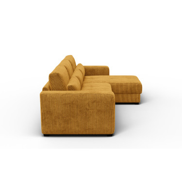 Canapé d’angle 4 places droit OLI, safran