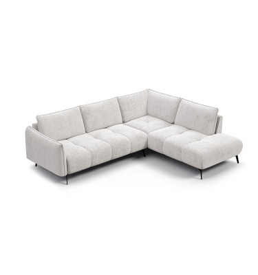 Canapé d’angle 5 places droit AERA, ecru