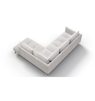 Canapé d’angle 5 places droit AERA, ecru