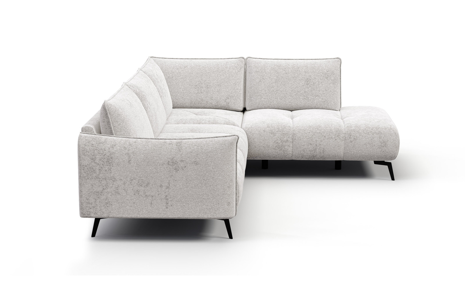 Canapé d’angle 5 places droit AERA, ecru