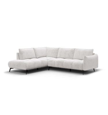 Canapé d’angle 5 places gauche AERA, ecru