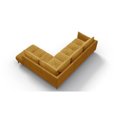 Canapé d’angle 5 places droit AERA, miel