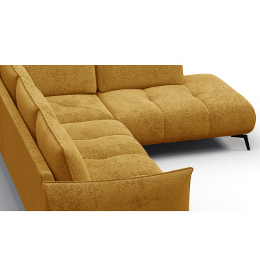 Canapé d’angle 5 places droit AERA, miel