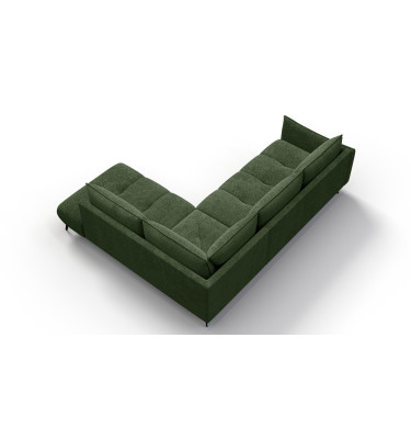 Canapé d’angle 5 places droit AERA, vert