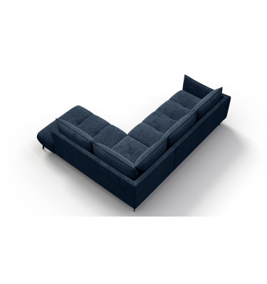 Canapé d’angle 5 places droit AERA, bleu marine