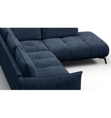 Canapé d’angle 5 places droit AERA, bleu marine