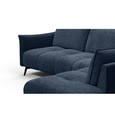 Canapé d’angle 5 places droit AERA, bleu marine