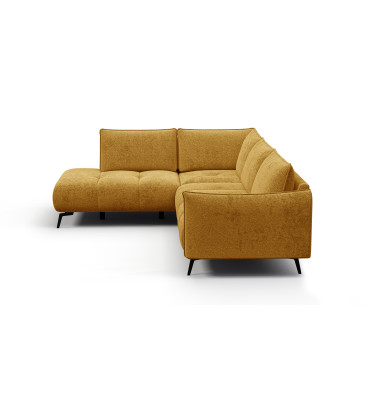 Canapé d’angle 5 places gauche AERA, miel