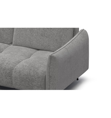 Canapé d’angle 5 places gauche AERA, gris chaud