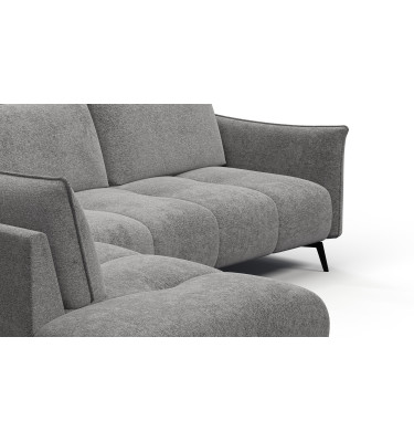 Canapé d’angle 5 places gauche AERA, gris chaud