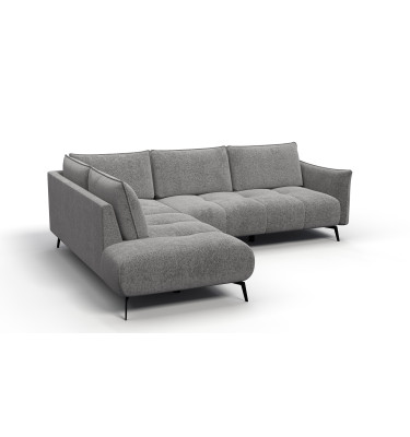 Canapé d’angle 5 places gauche AERA, gris chaud