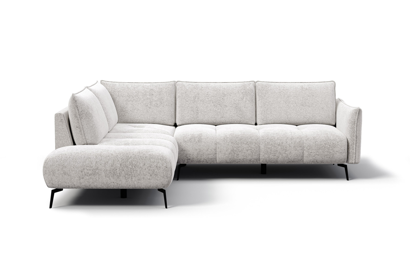 Canapé d’angle 5 places gauche AERA, ecru