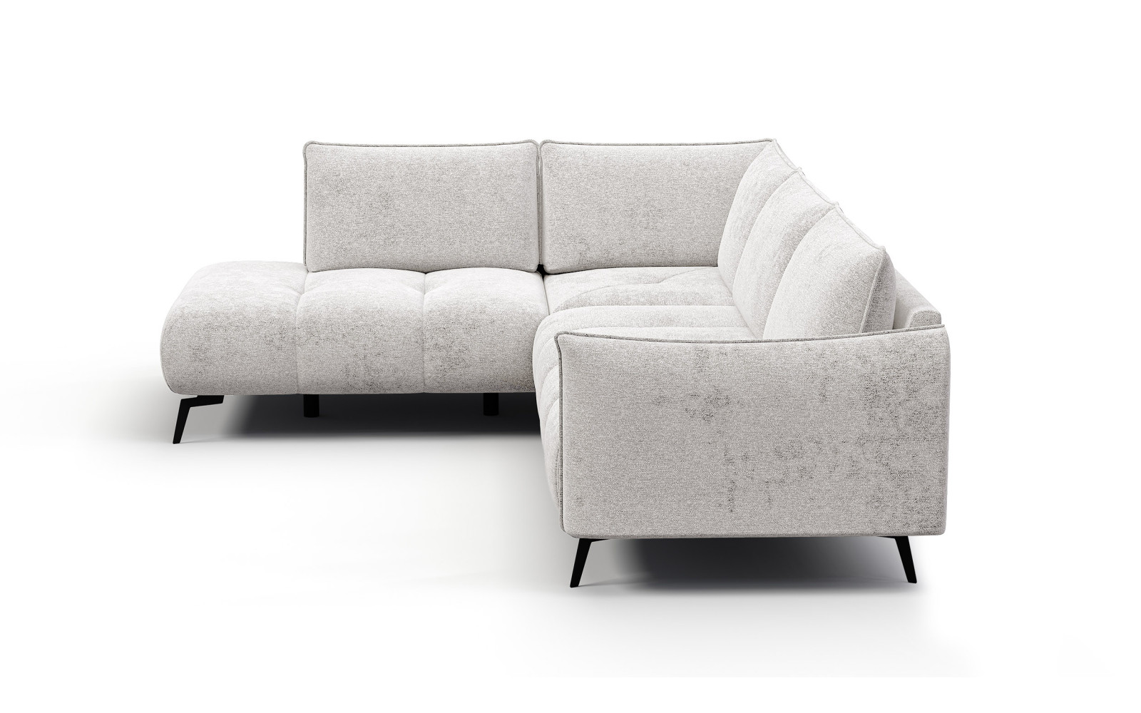 Canapé d’angle 5 places gauche AERA, ecru