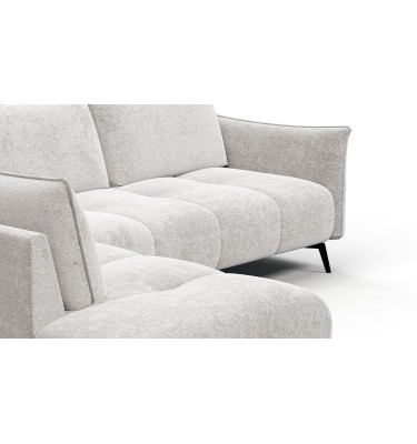 Canapé d’angle 5 places gauche AERA, ecru