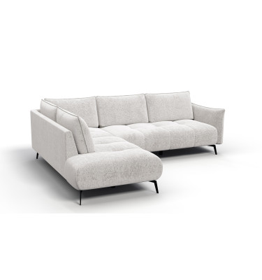 Canapé d’angle 5 places gauche AERA, ecru