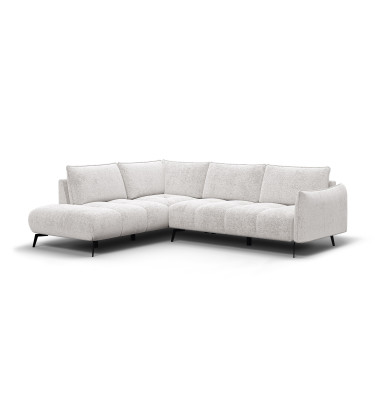 Canapé d’angle 5 places gauche AERA, ecru