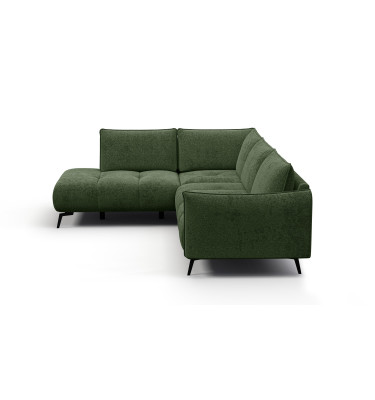 Canapé d’angle 5 places gauche AERA, vert