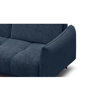 Canapé d’angle 5 places gauche AERA, bleu marine