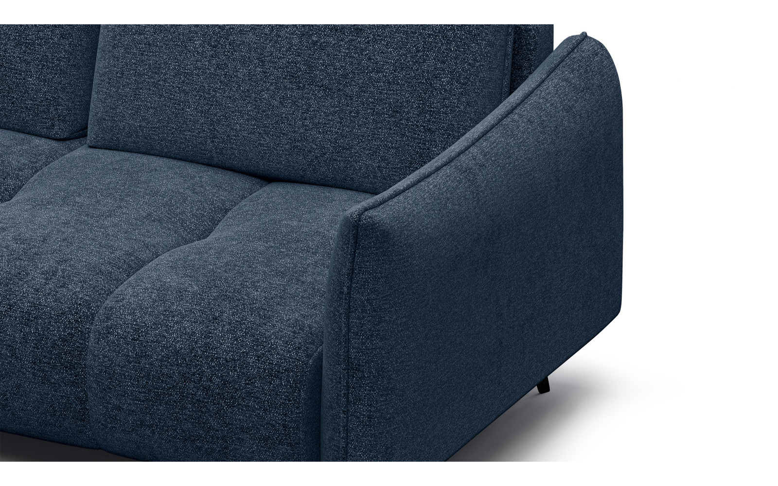 Canapé d’angle 5 places gauche AERA, bleu marine