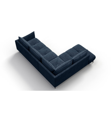 Canapé d’angle 5 places gauche AERA, bleu marine