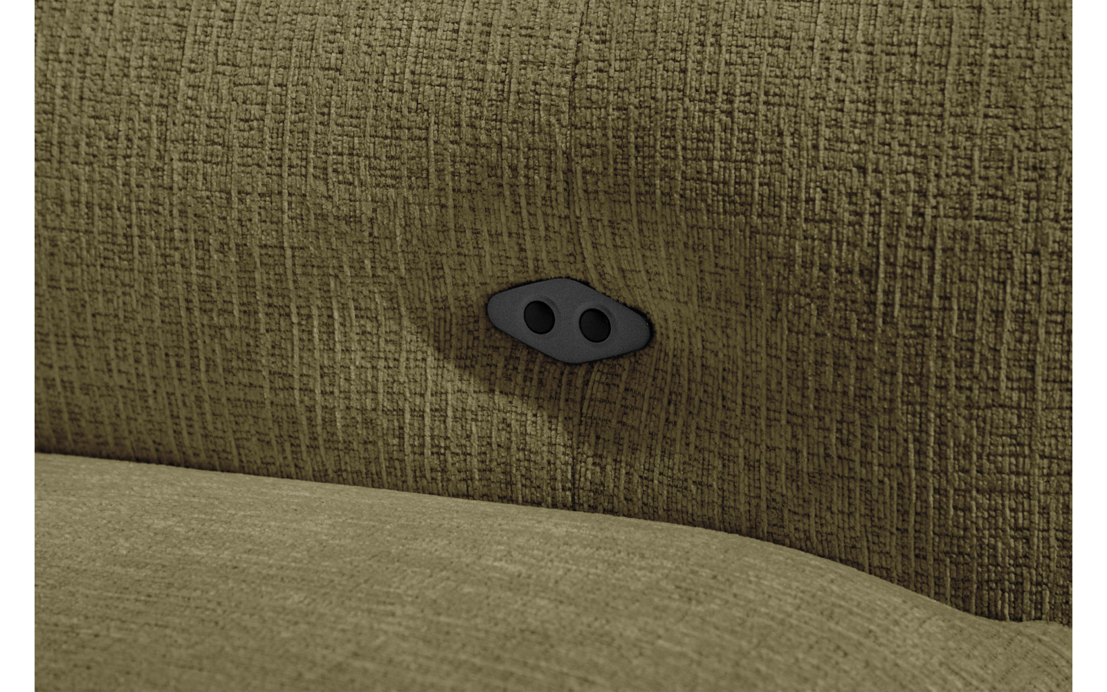 SVEN 3-Sitzer Ecksofa links, 1 relax XL, verstellbare Kopfstützen, olivgrün