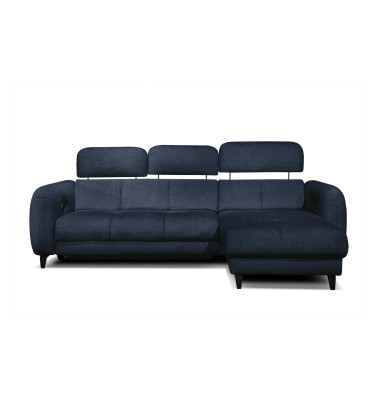 SVEN Ecksofa 3-Sitzer rechts, 1 relax XL, verstellbare Kopfstützen, marineblau