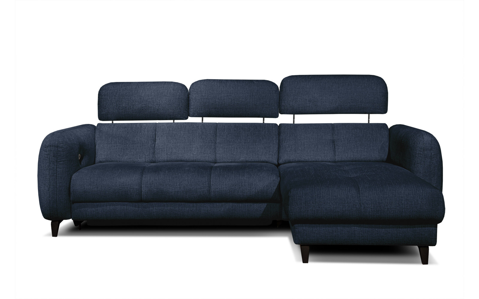 SVEN Ecksofa 3-Sitzer rechts, 1 relax XL, verstellbare Kopfstützen, marineblau