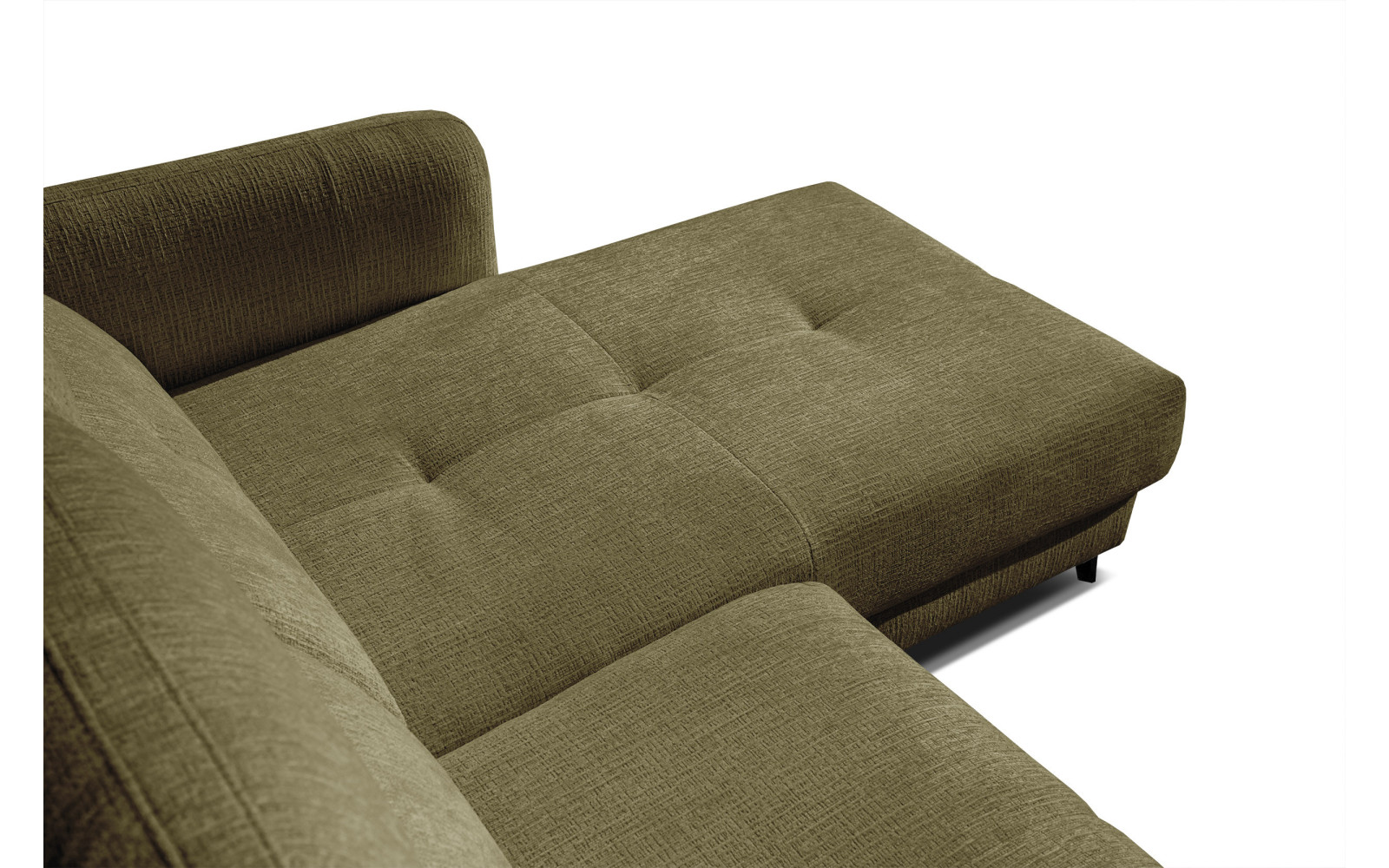 SVEN Ecksofa 3-Sitzer rechts, 1 relax XL, verstellbare Kopfstützen, olivgrün