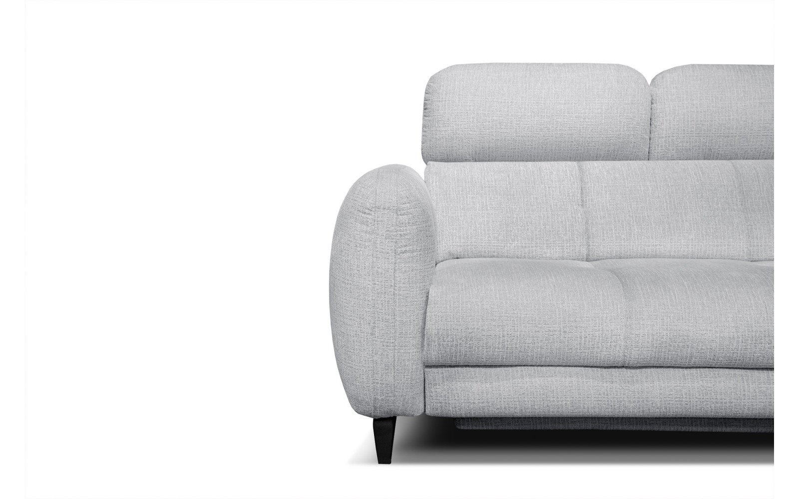 SVEN Ecksofa 3-Sitzer rechts, 1 relax XL, verstellbare Kopfstützen, hellgrau