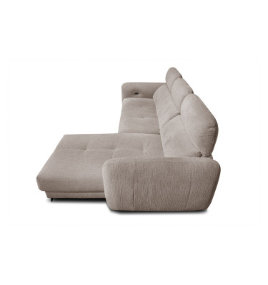 SVEN Ecksofa 3-Sitzer rechts, 1 relax XL, verstellbare Kopfstützen, beige