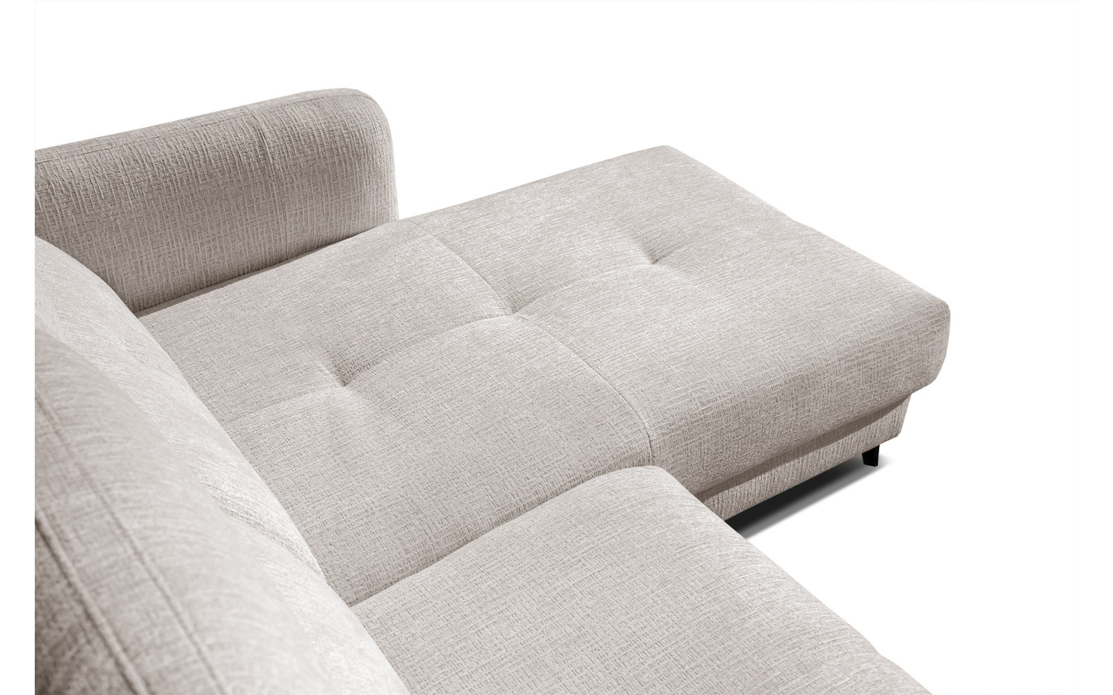 SVEN Ecksofa 3-Sitzer rechts, 1 relax XL, verstellbare Kopfstützen, creme