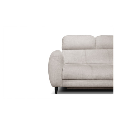 SVEN Ecksofa 3-Sitzer rechts, 1 relax XL, verstellbare Kopfstützen, creme