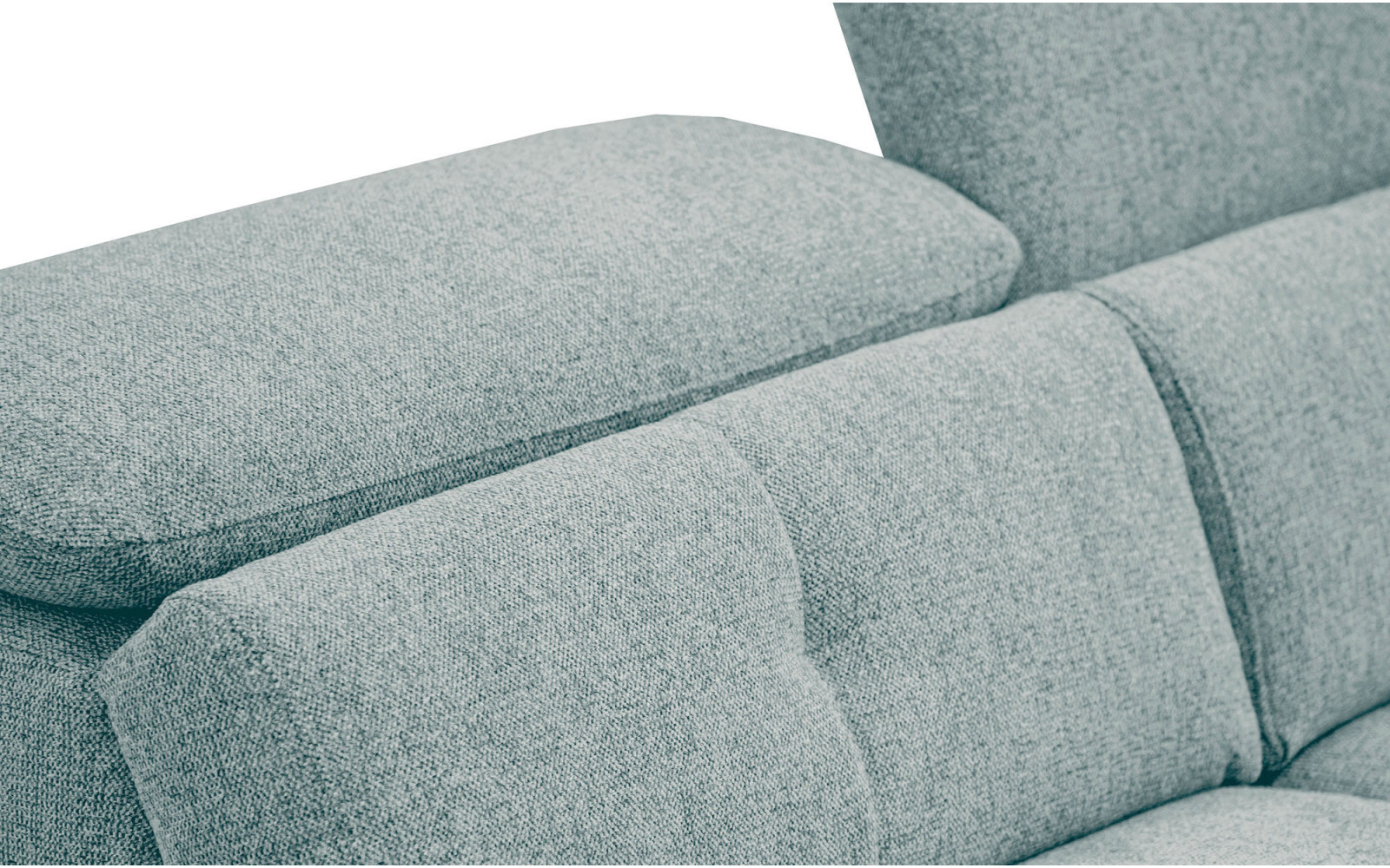 AVENA Sofa 3-Sitzer mit 1 Relaxfunktion und verstellbare Kopfstützen, mint