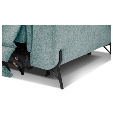 AVENA Sofa 3-Sitzer mit 1 Relaxfunktion und verstellbare Kopfstützen, mint