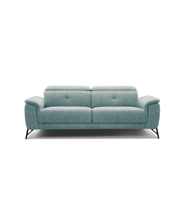 AVENA Sofa 3-Sitzer mit verstellbare Kopfstützen, mint