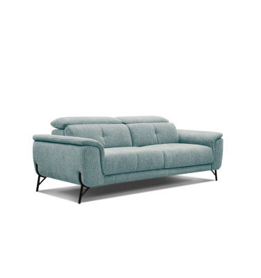 AVENA Sofa 3-Sitzer mit verstellbare Kopfstützen, mint