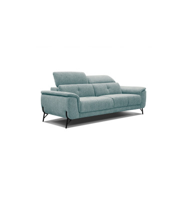 AVENA Sofa 3-Sitzer mit verstellbare Kopfstützen, mint