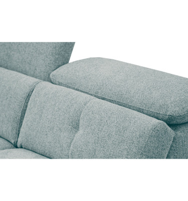 AVENA Sofa 3-Sitzer mit 1 Relaxfunktion und verstellbare Kopfstützen, mint