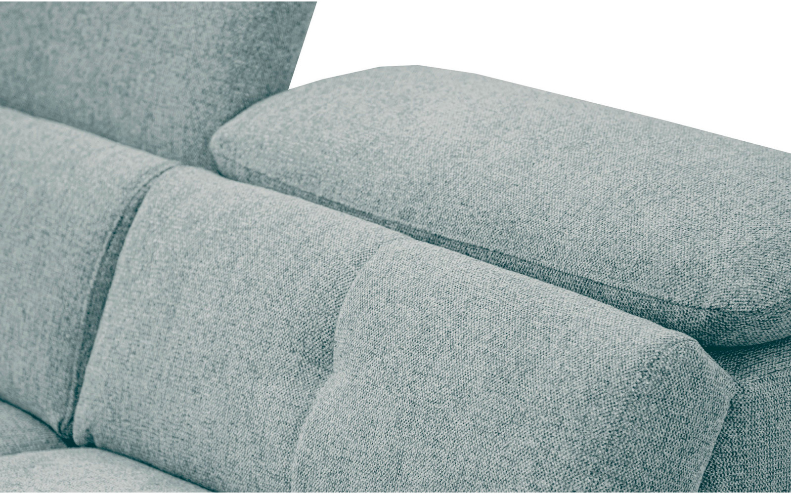 AVENA Sofa 3-Sitzer mit 1 Relaxfunktion und verstellbare Kopfstützen, mint