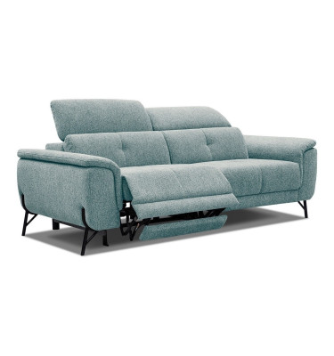 AVENA Sofa 3-Sitzer mit 1 Relaxfunktion und verstellbare Kopfstützen, mint