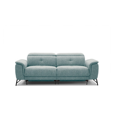 AVENA Sofa 3-Sitzer mit 2 Relaxfunktionen und verstellbare Kopfstützen, mint