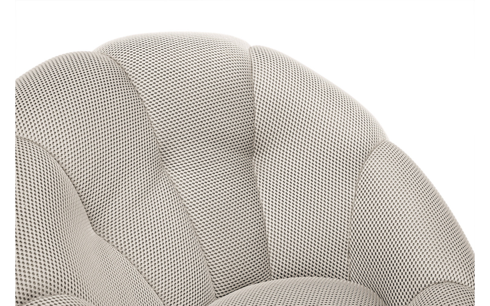 sessel und pouf tissu écru - FIGO