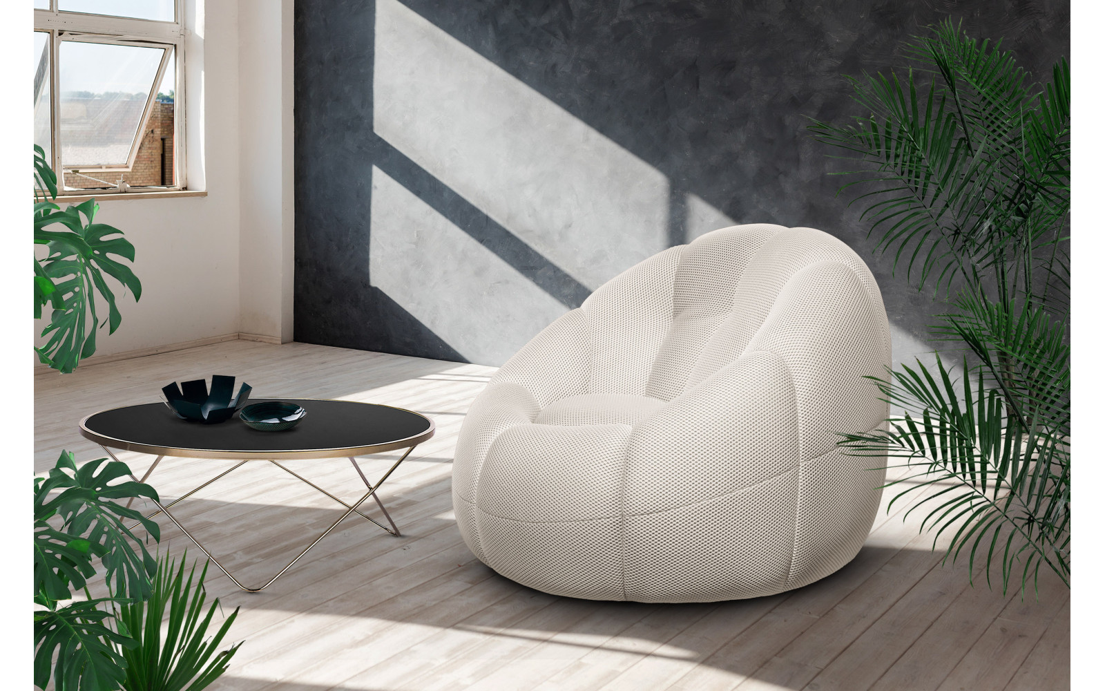 sessel tissu écru - FIGO