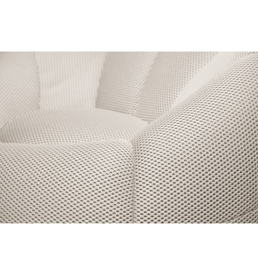 sessel und pouf tissu écru - FIGO