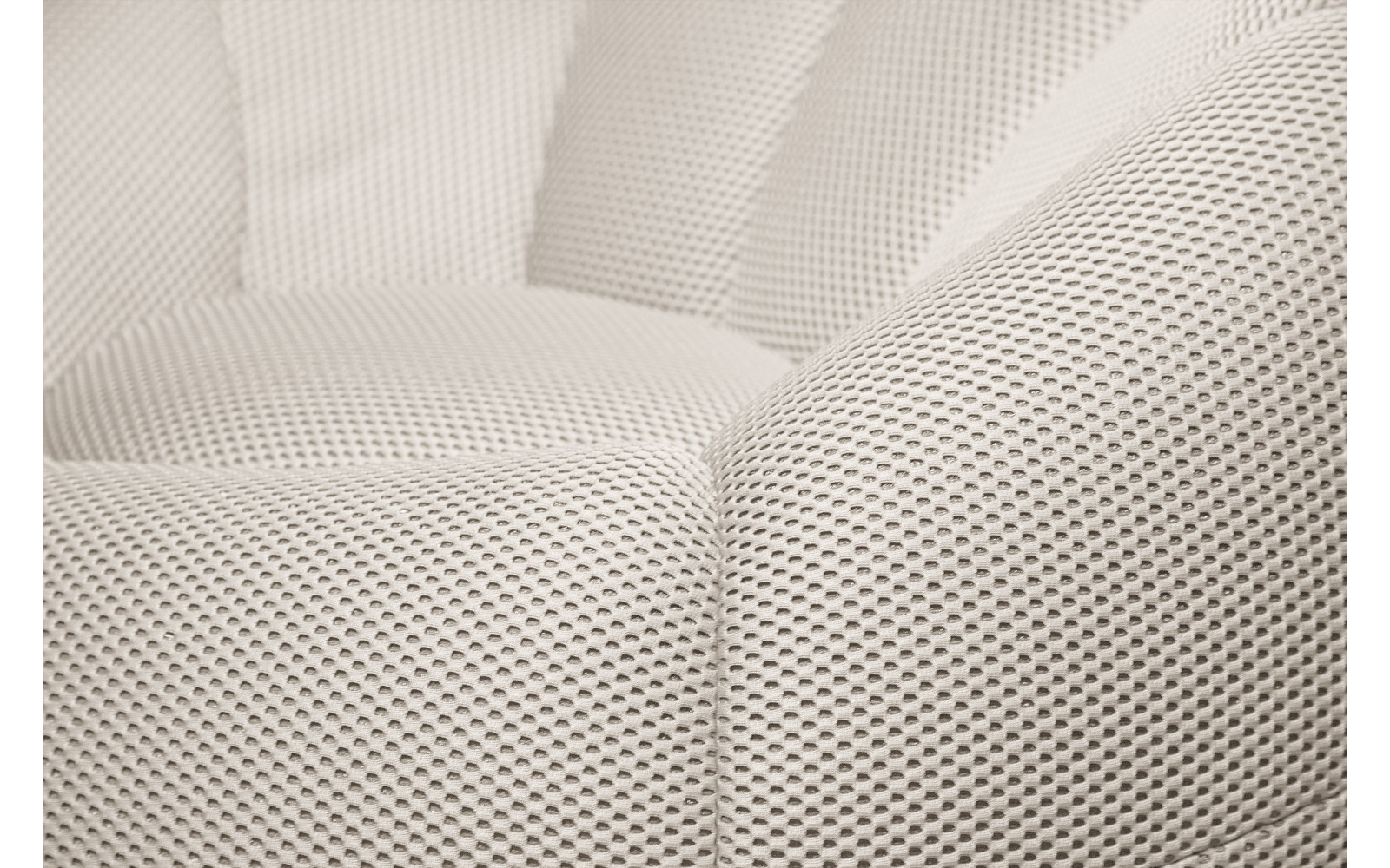 sessel und pouf tissu écru - FIGO