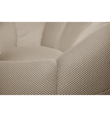 sessel und pouf tissu beige - FIGO